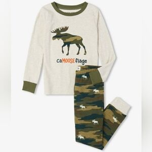 Camooseflage Kids Appliqué Pajama Set